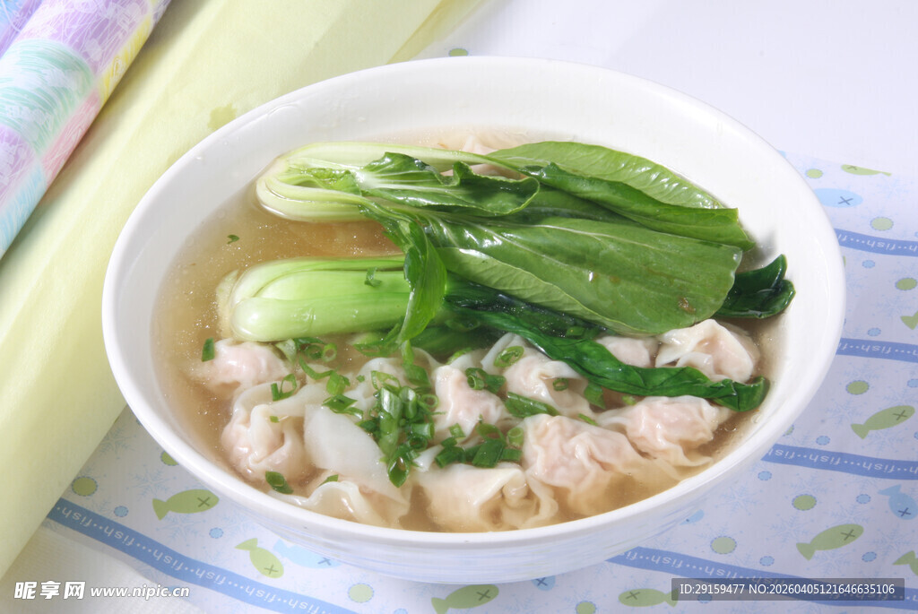 青菜虾仁汤面