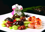 精美虾仁蔬菜拼盘