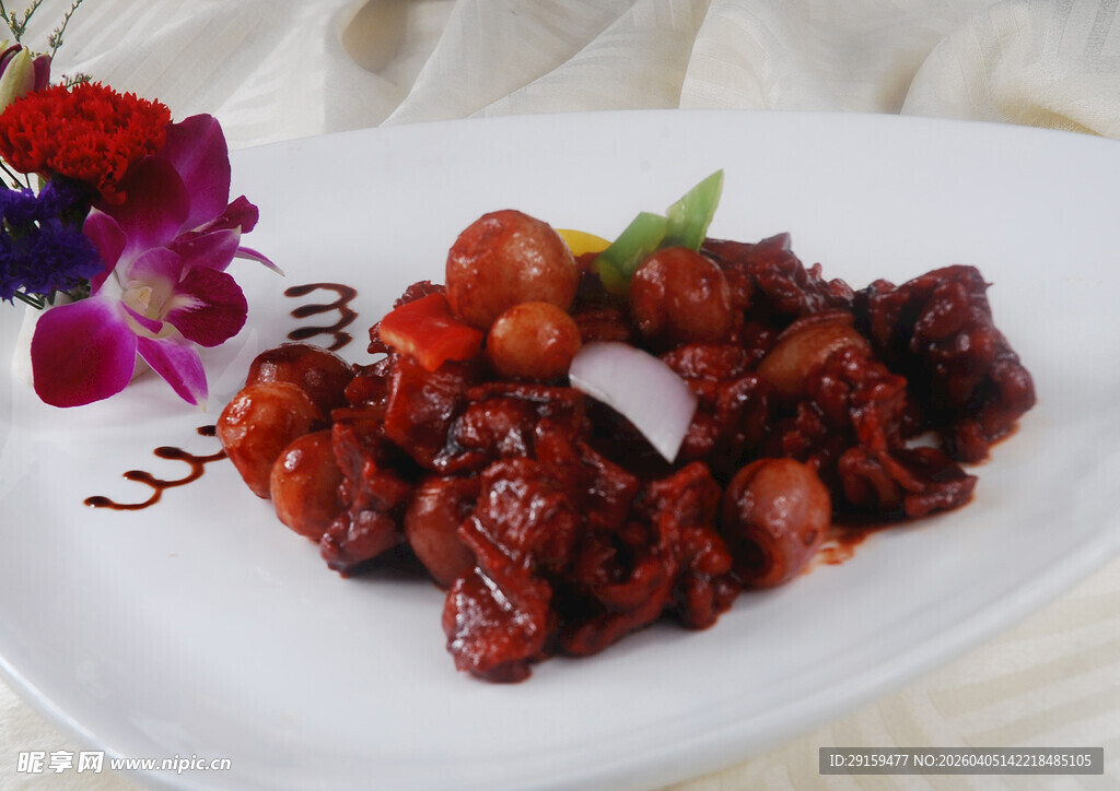 美味糖醋排骨摆盘精致