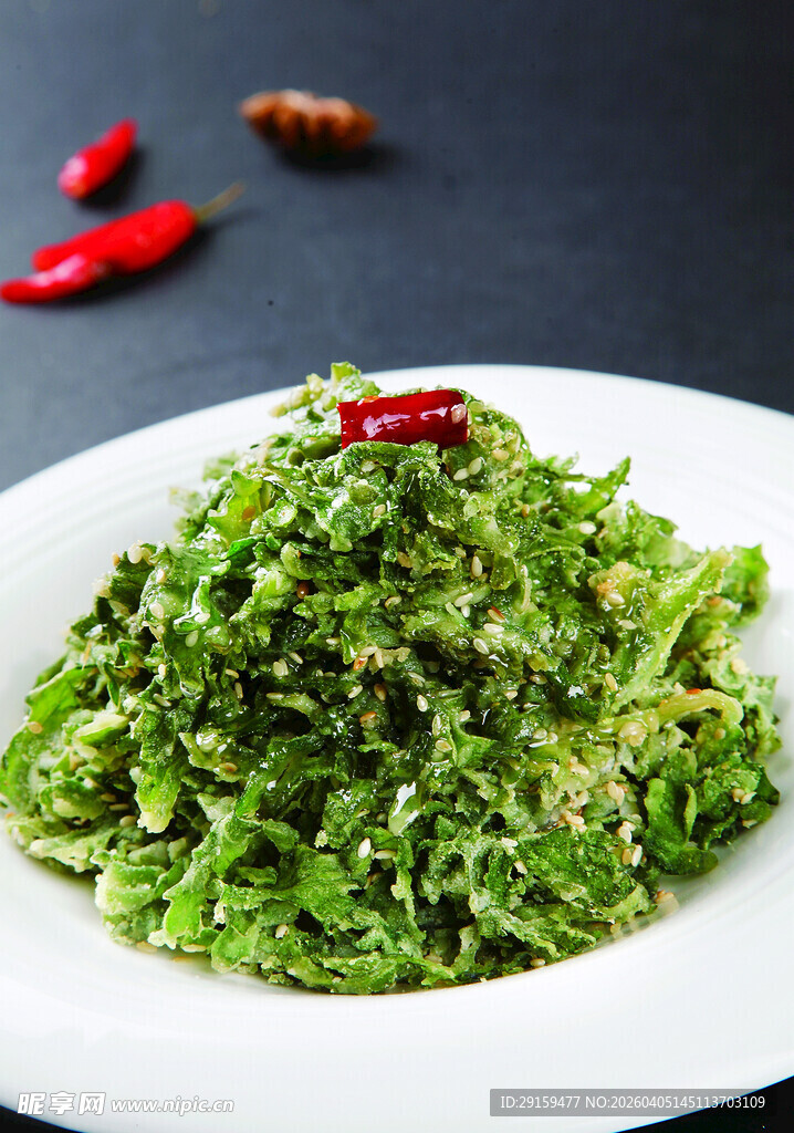 凉拌绿色蔬菜