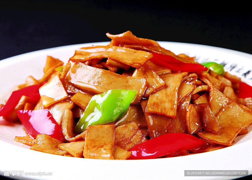 香辣美味炒豆皮