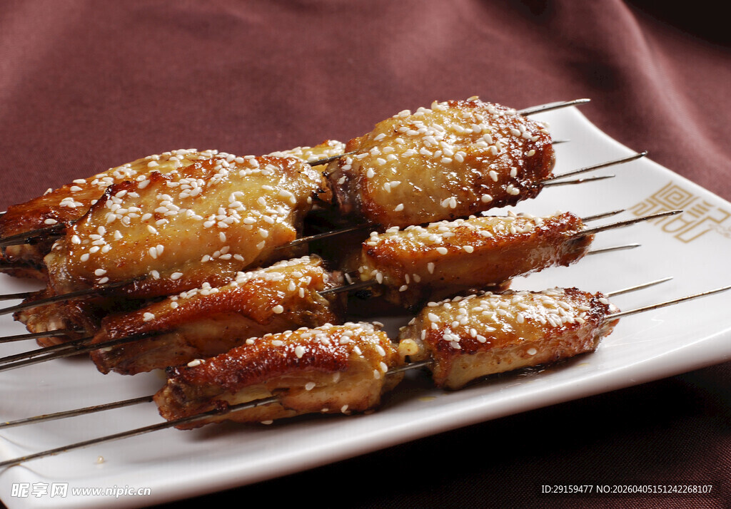 香酥芝麻烤鸡翅