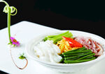 美味蔬菜拌米粉