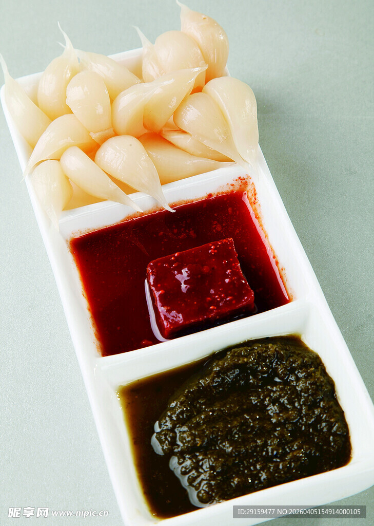 蘸料组合配海鲜食材