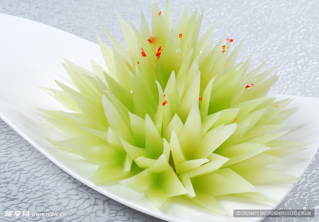 翠绿雕花