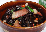 腊肉炒蕨菜