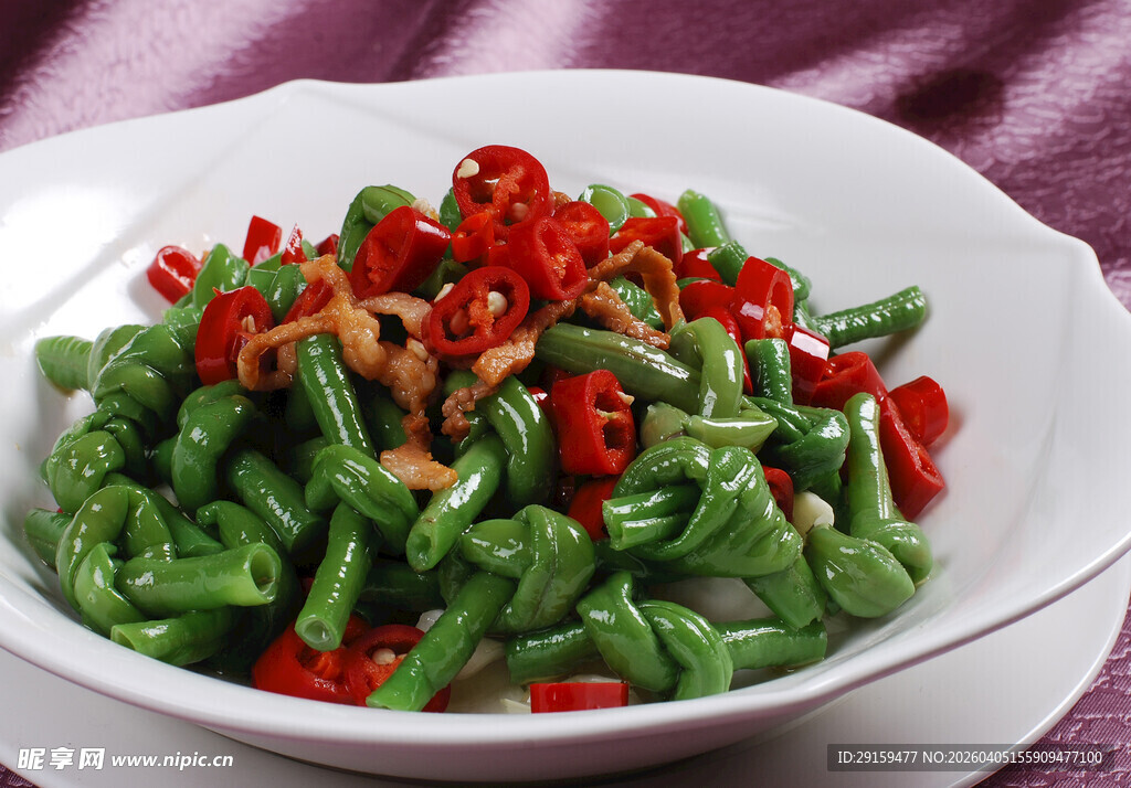 青椒炒豆角