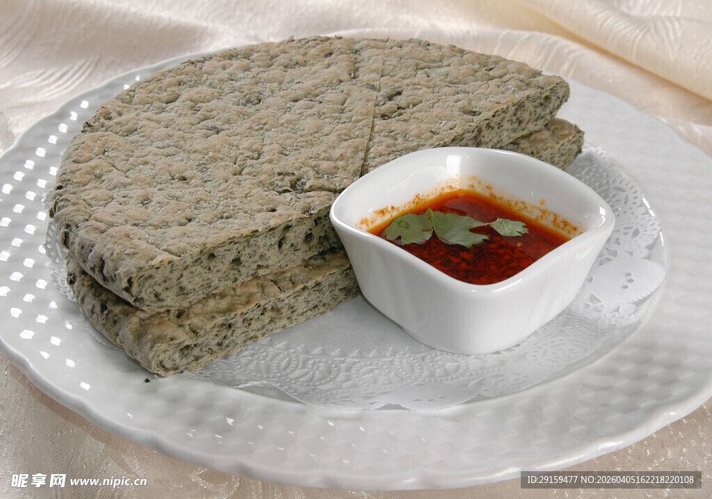 石磨饼配蘸料