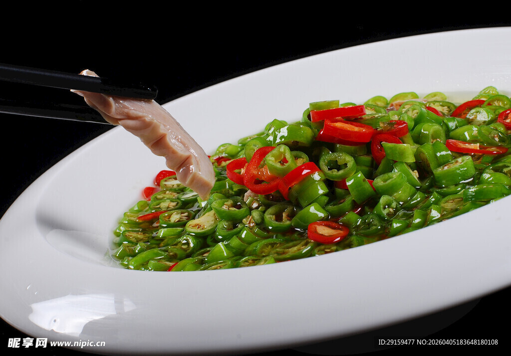 青椒肉丝美食特写