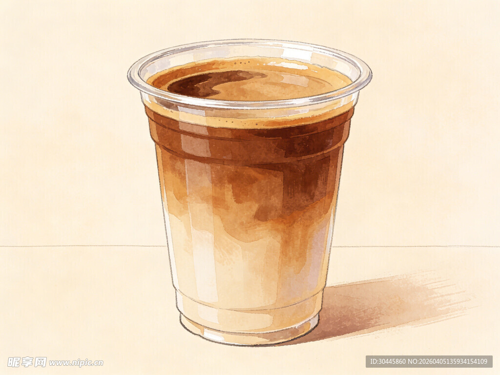 手绘拿铁