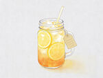 手绘柠檬茶