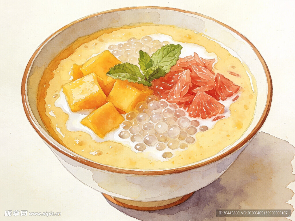 手绘品杨枝甘露