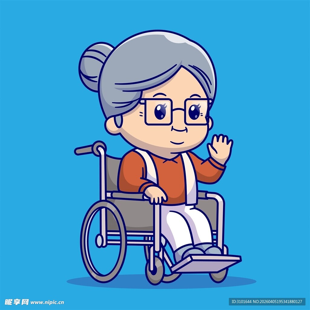 坐轮椅的奶奶