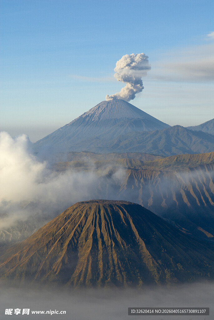 壮丽火山景观