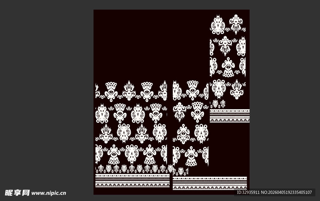 黑白图案装饰画