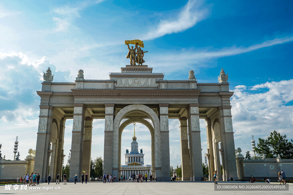 莫斯科凯旋门壮丽景观