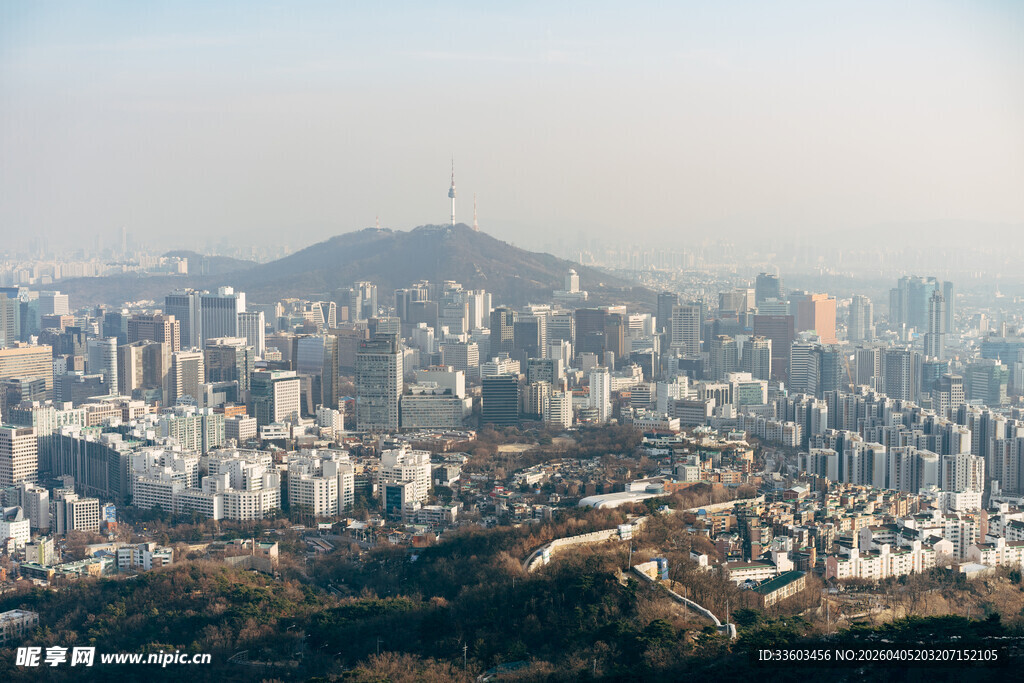 俯瞰繁华都市景观