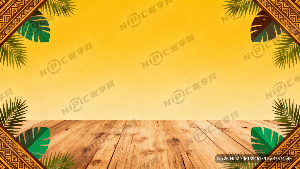 帮我生成图片：配色用东南亚黄绿