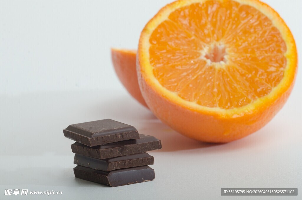 橙子与巧克力的美味组合