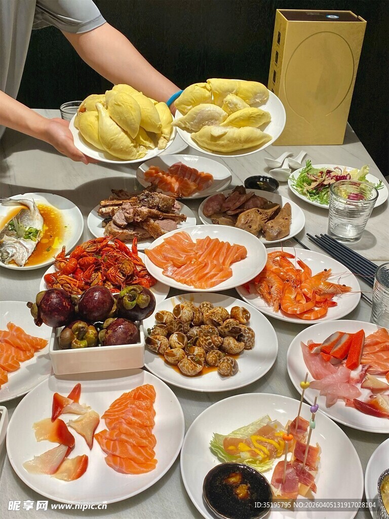 丰盛多样的美食盛宴