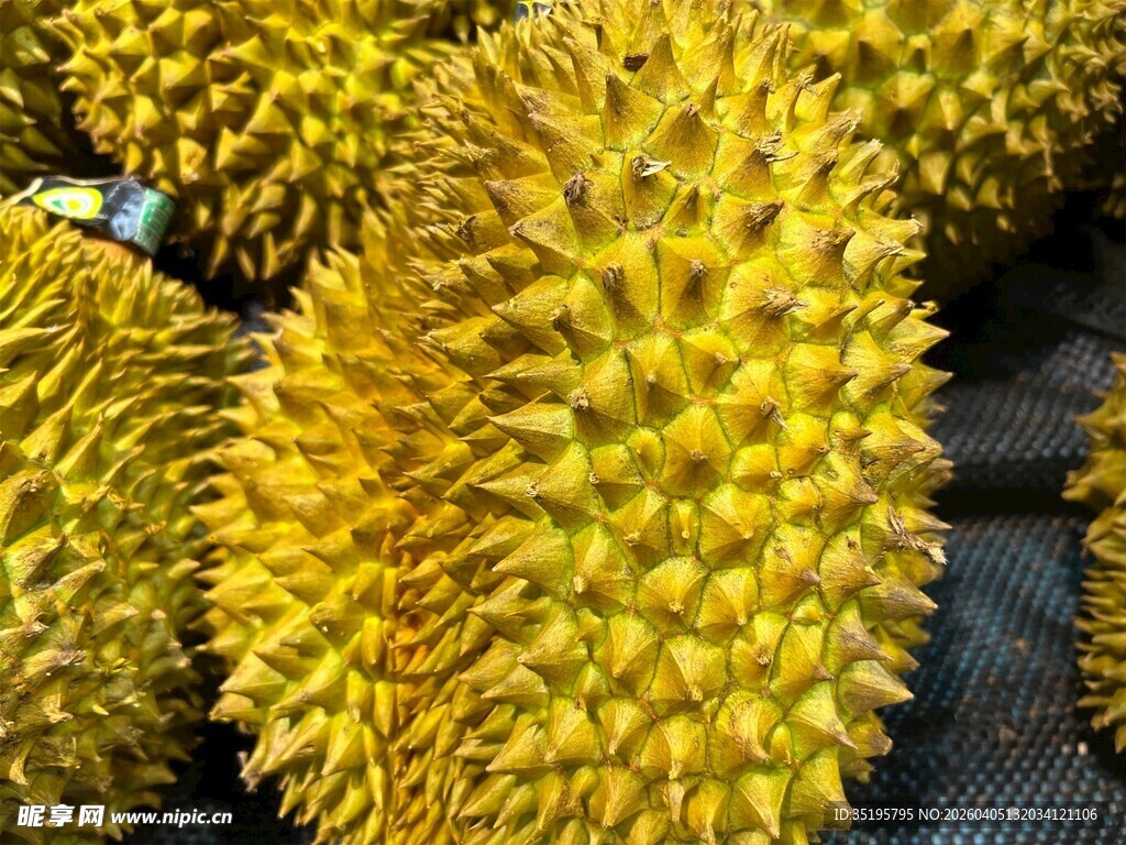 新鲜饱满的榴莲