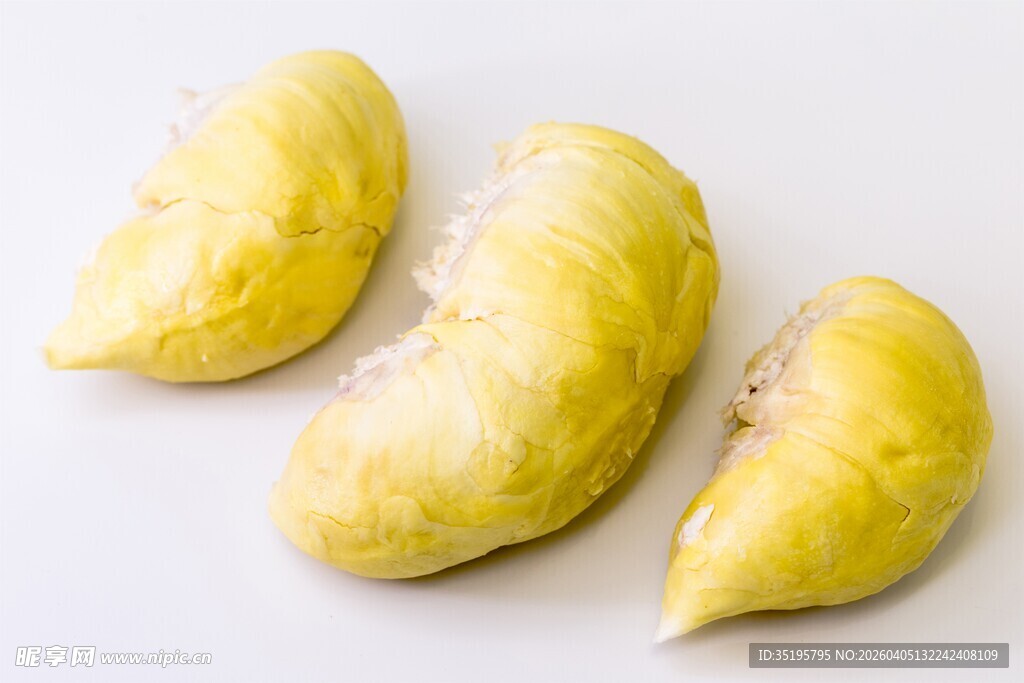 新鲜美味的榴莲果肉