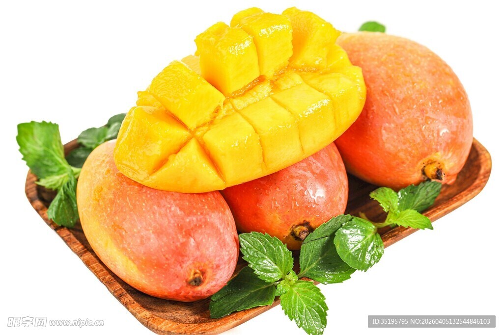 新鲜芒果与百香果组合