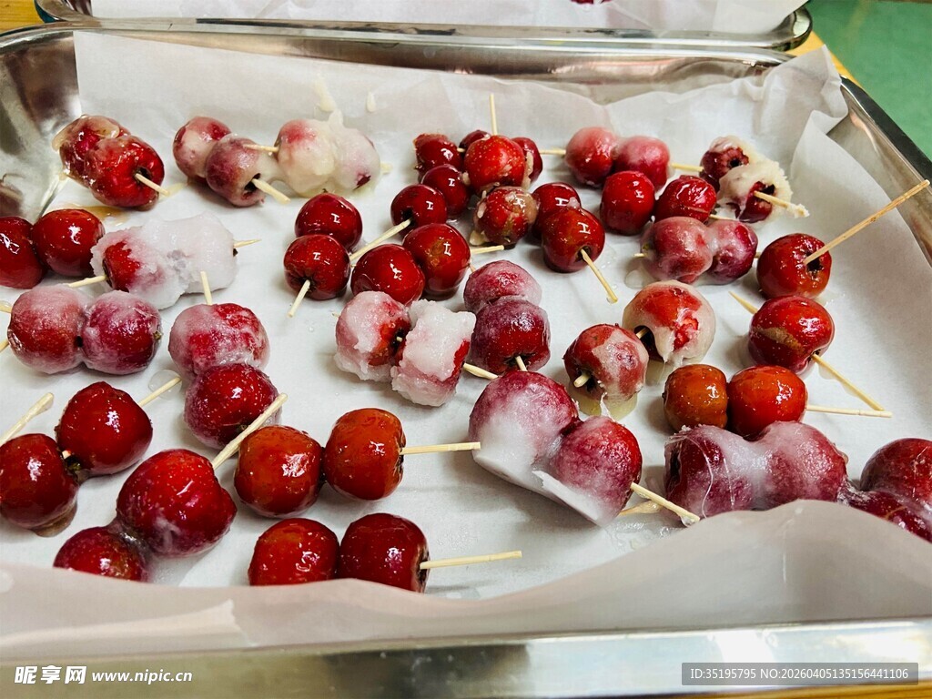 冷冻糖葫芦串