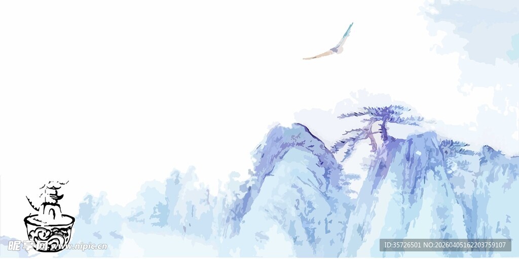水墨山水间的诗意景致