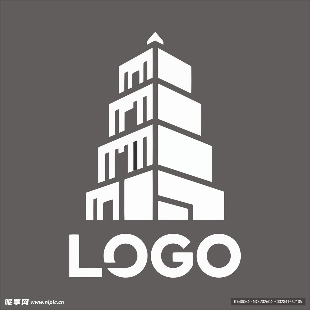 简约高楼建筑LOGO设计