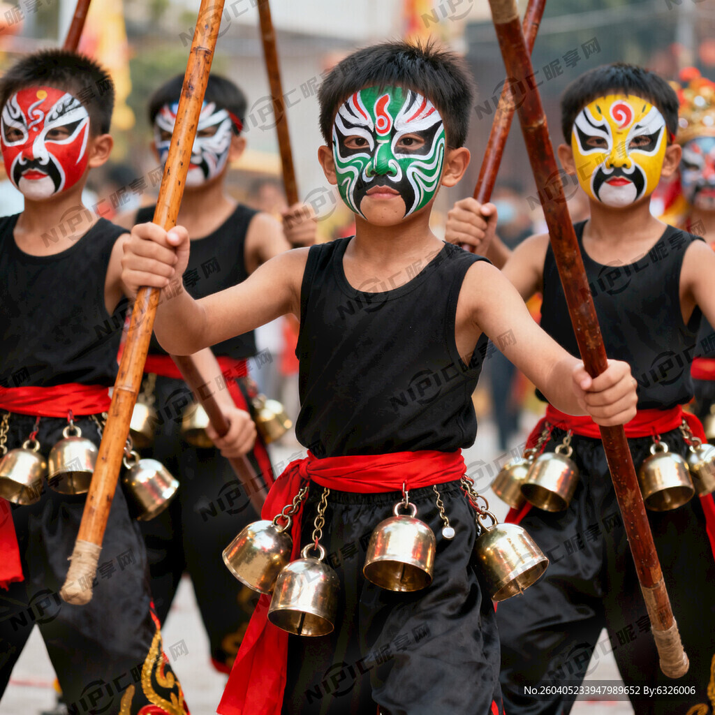 英歌舞的装扮‌  红色的腰带