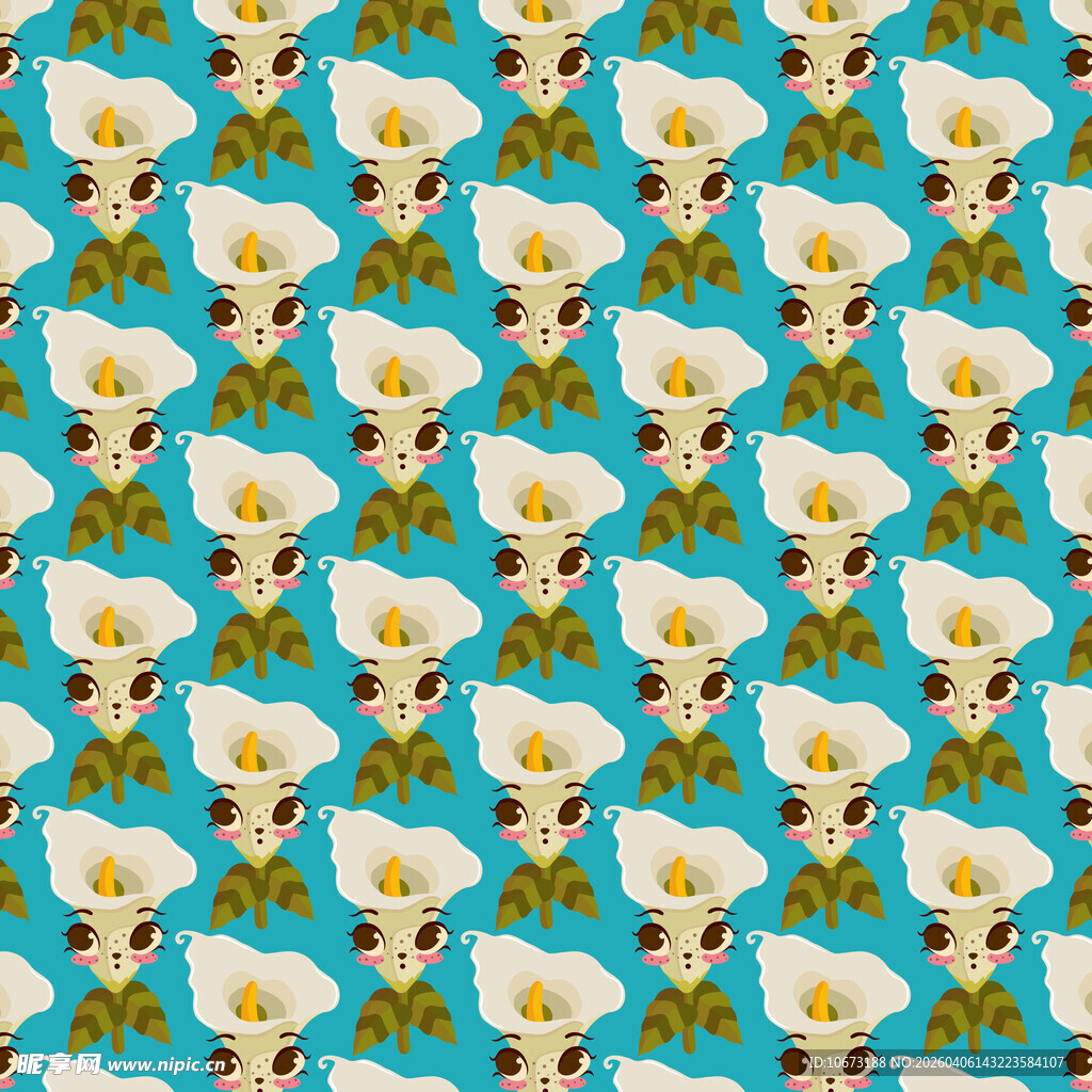 卡通花朵图案图片