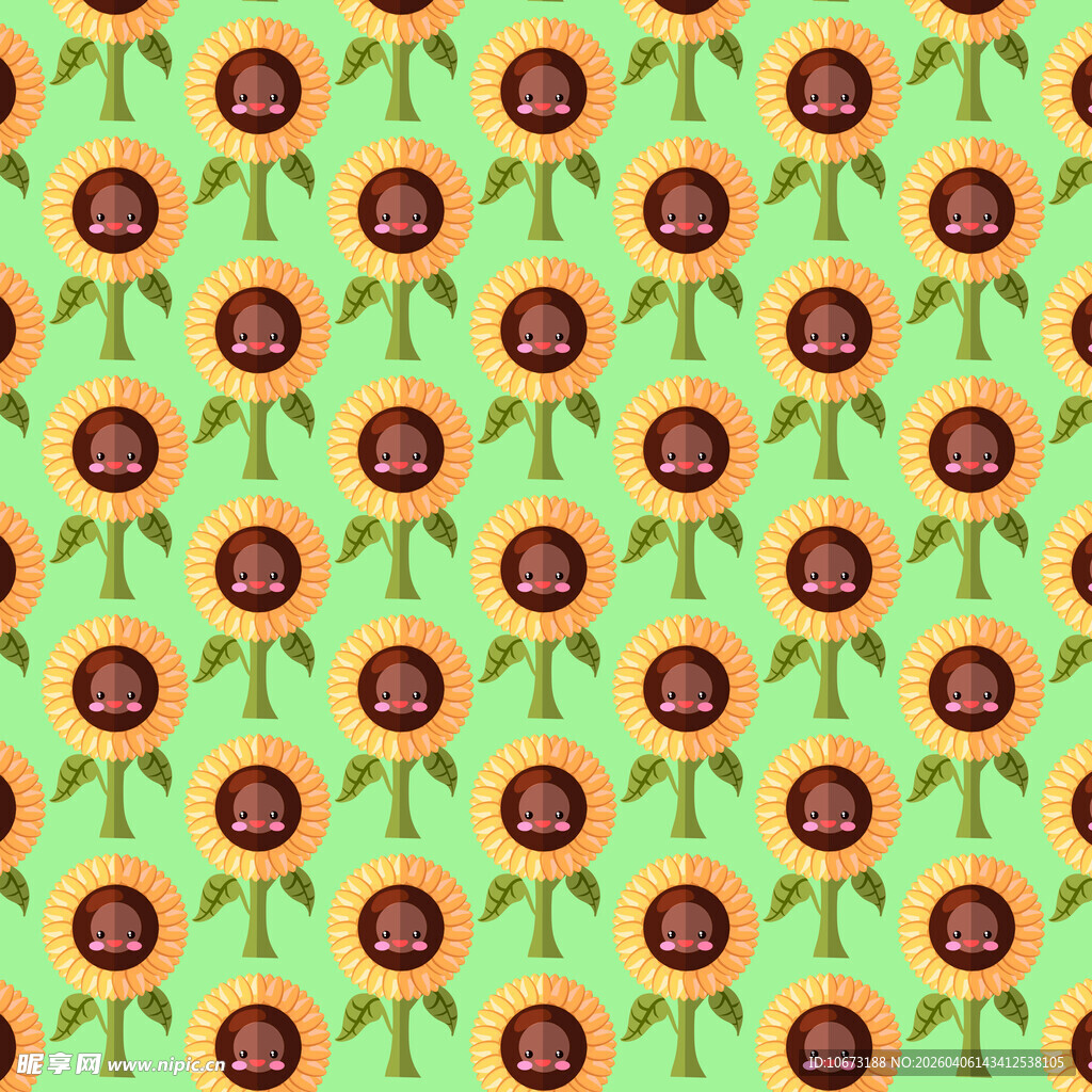 卡通花朵图案图片