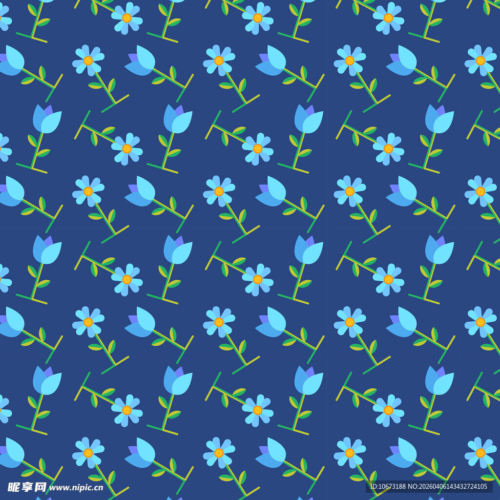 卡通花朵图案图片