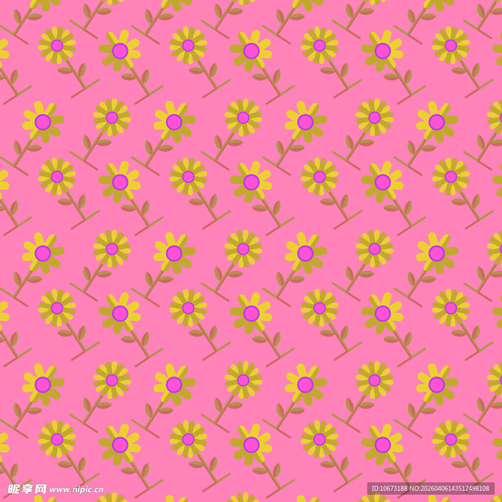 卡通花朵图案图片