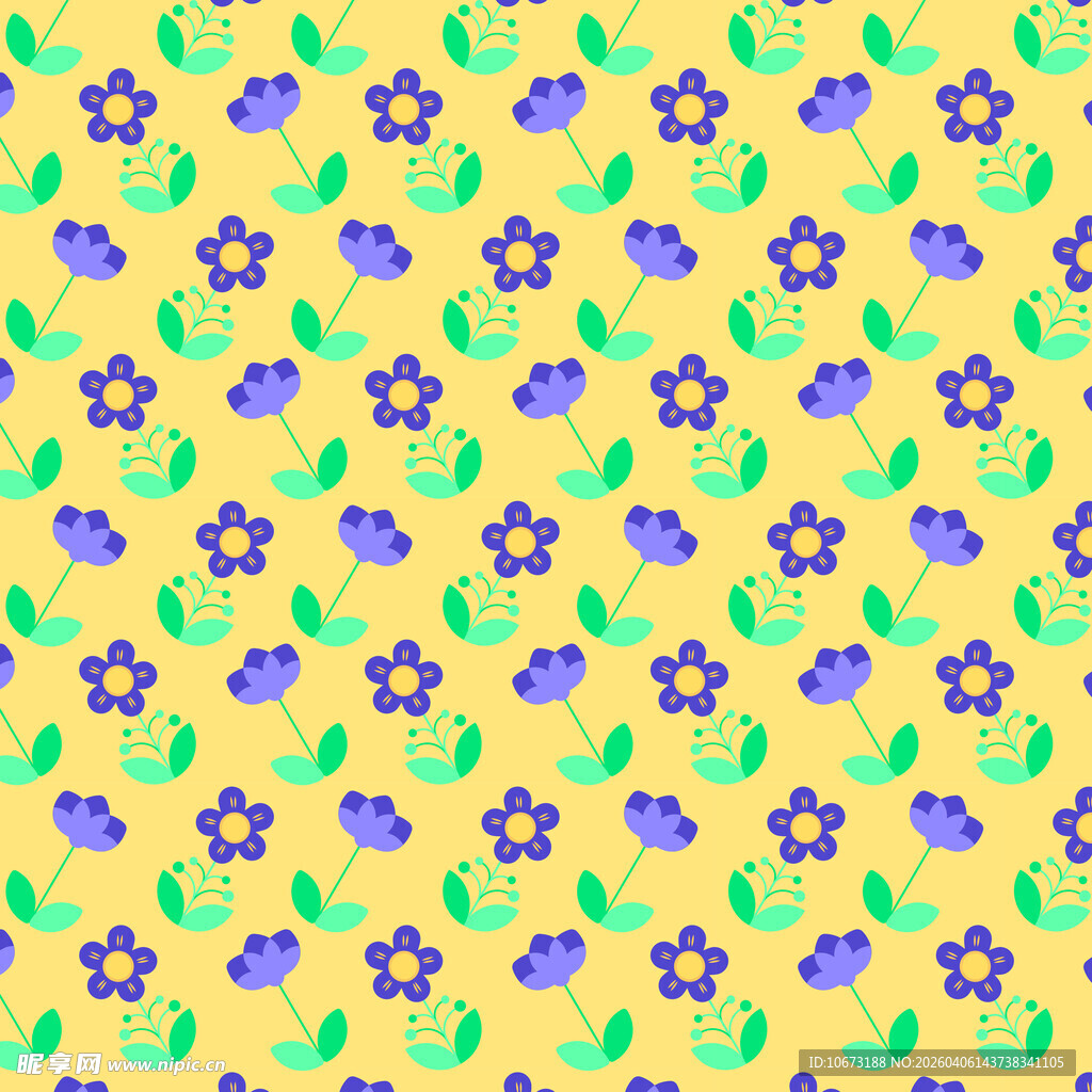 卡通花朵图案图片