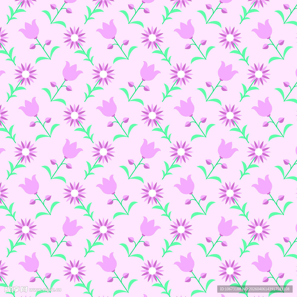 卡通花朵图案图片