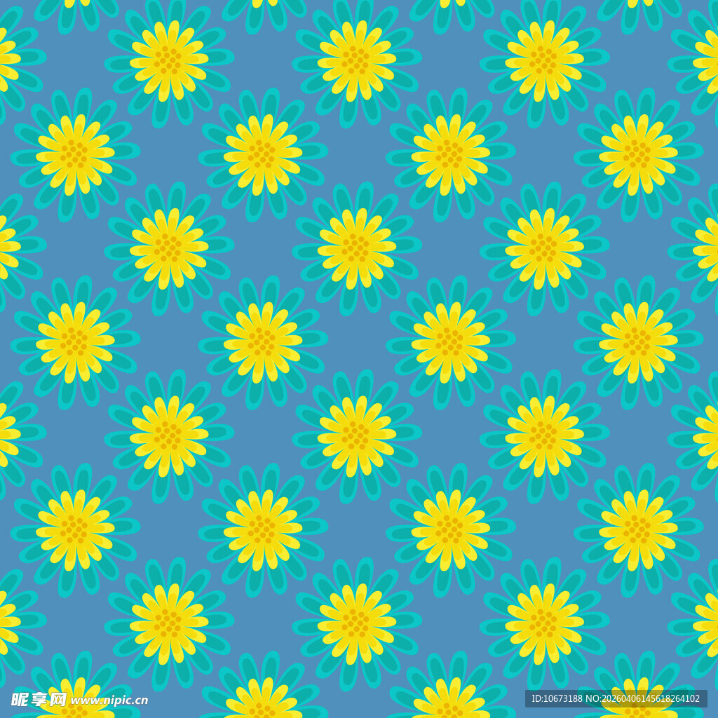 卡通花朵图案图片