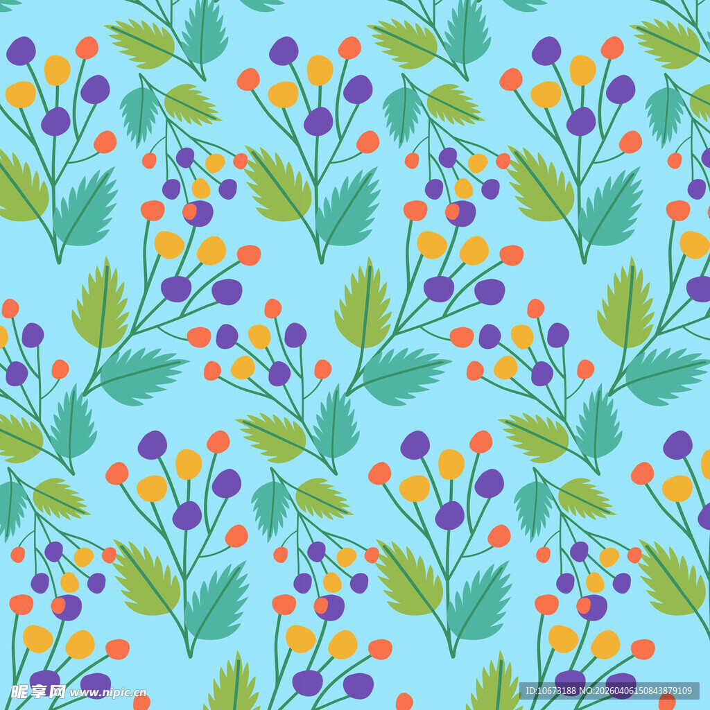 手绘花朵图案高清图片