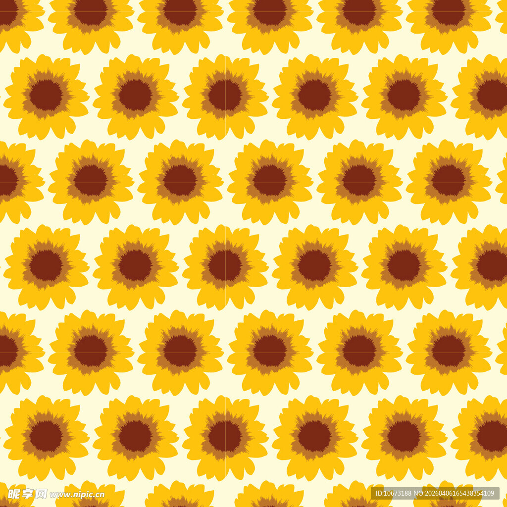 花卉图案无缝背景图