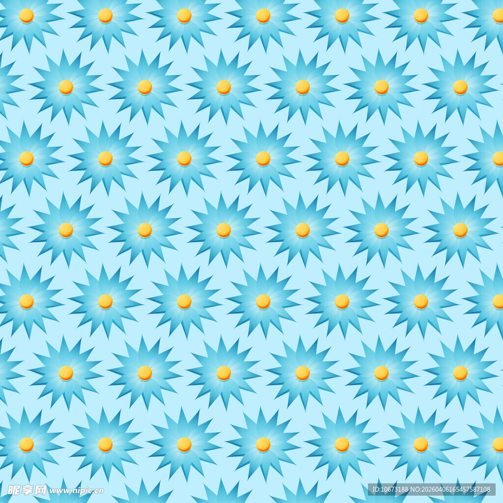 花卉图案无缝背景图