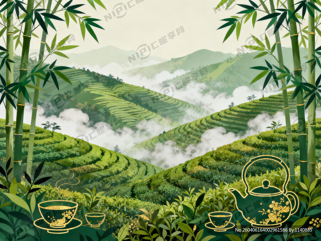 竹林清茶 有茶山的感觉