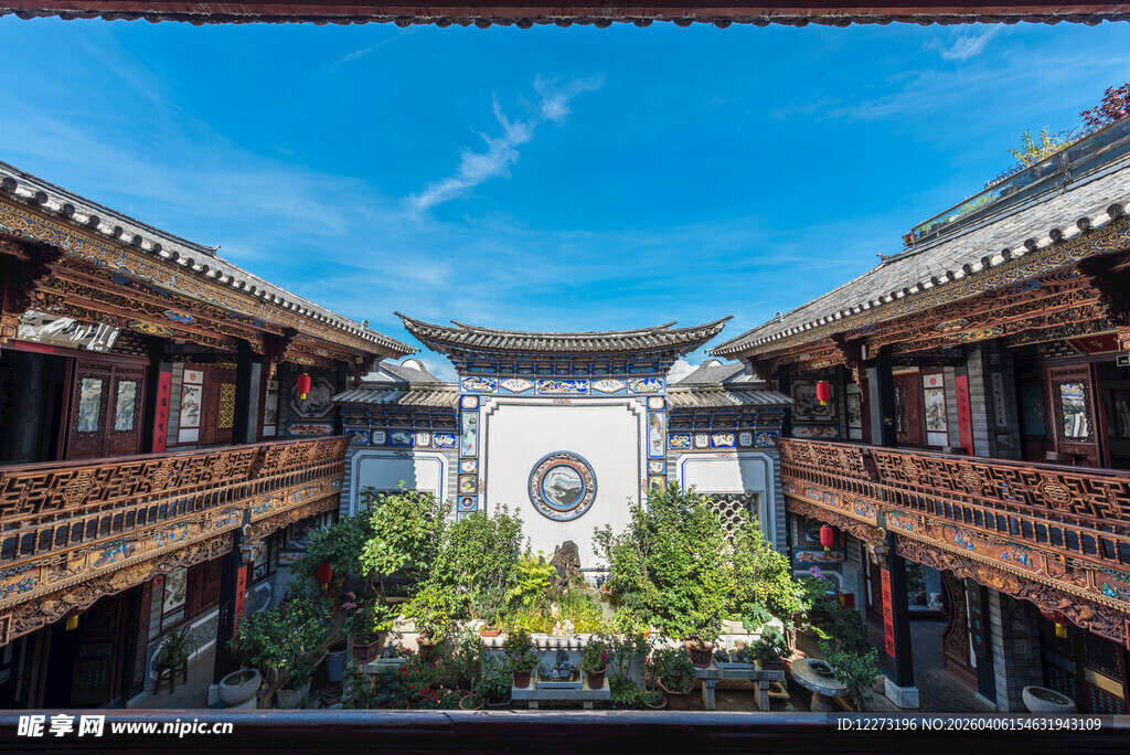 中式庭院古建筑景观