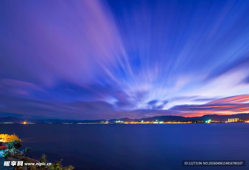 梦幻海滨夜景 