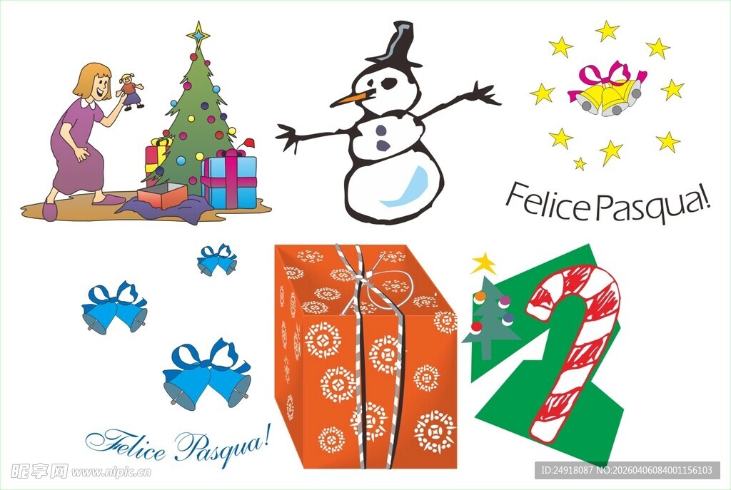 圣诞装饰元素集合