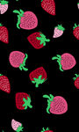 草莓图案背景图