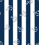 蓝白条纹锚图案背景