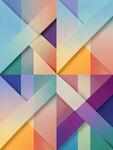 多彩几何拼接抽象背景图