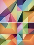 多彩几何拼接图案背景