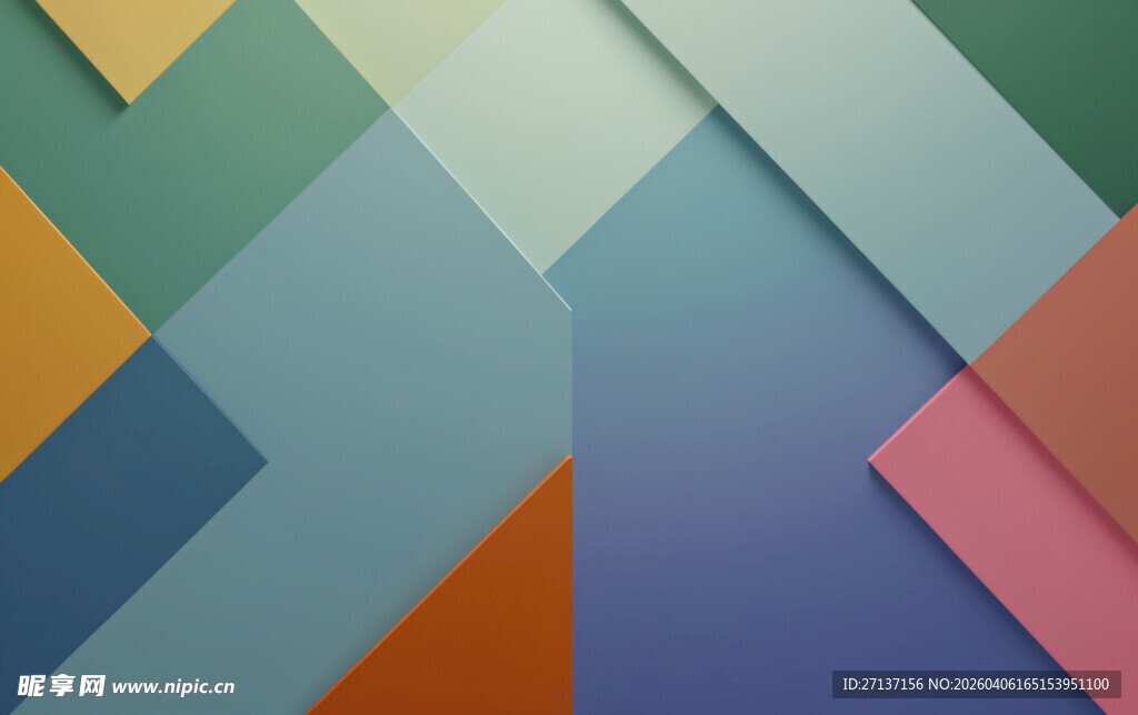 多彩几何拼接背景图